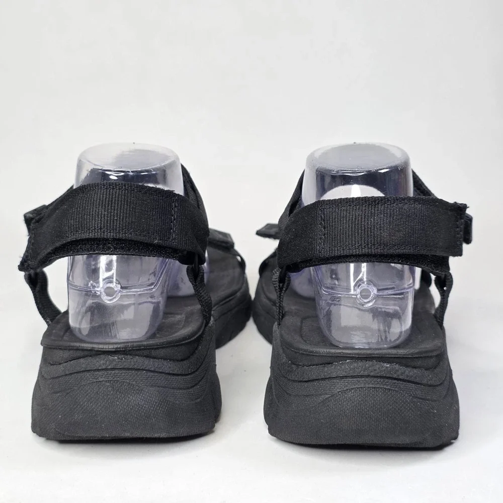 Sonoma Goods For Life Men's Black Sport Sandals Adjustable Straps Size 9 Shoes
